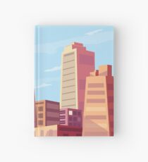 Sun rising and a city wakes up vector illustration design. Hardcover Journal