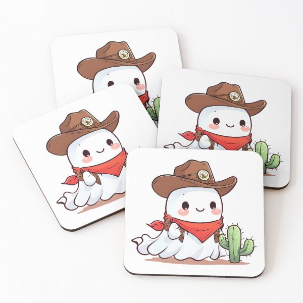 Item preview, Cowboy Ghost Buddy with Cactus designed and sold by The Crazy Cat Lady.