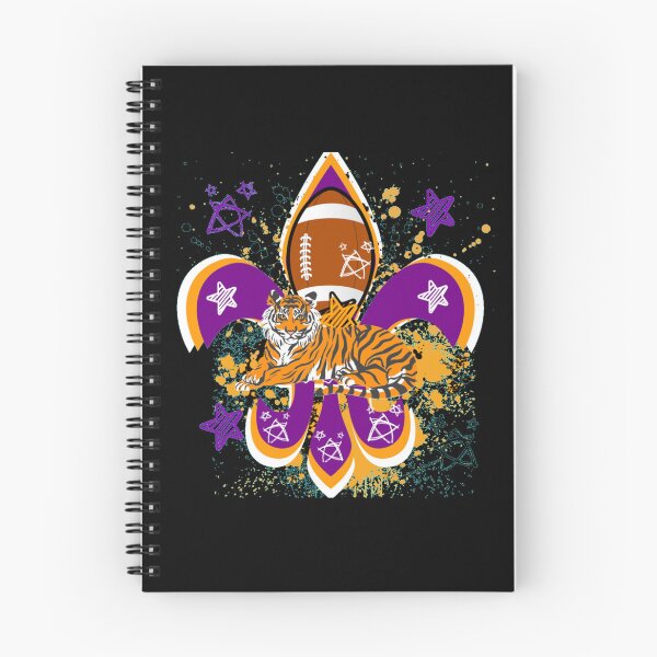 Item preview, Tiger purple and Gold Football Fleur d lis designed and sold by artbyomega.