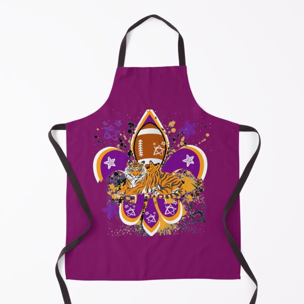 Item preview, Tiger purple and Gold Football Fleur d lis designed and sold by artbyomega.