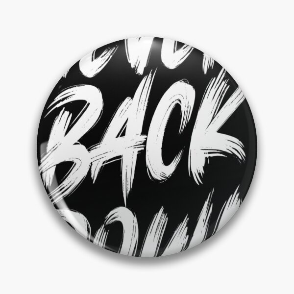 Item preview, Never Back Down - Motivational Brush Stroke Typography designed and sold by redwolf92.