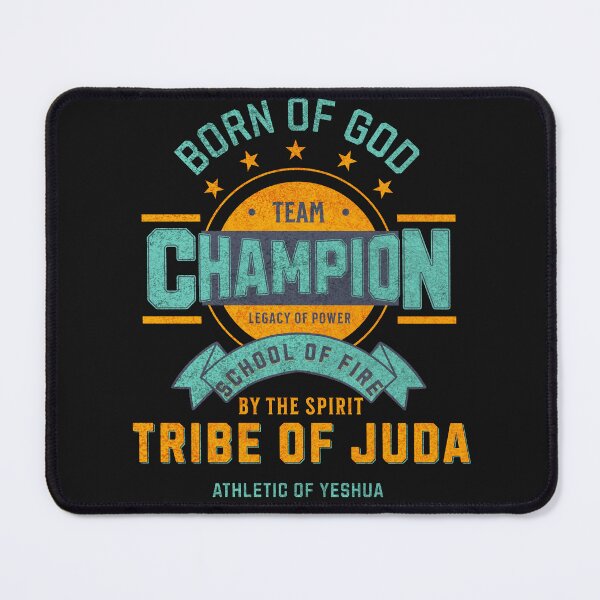 Item preview, Born of God Tribe of Judah Team Champion Shirt School of Fire Christian Athletic Tee Spiritual Warfare Design Jesus Gym Apparel designed and sold by Millionaireboss.
