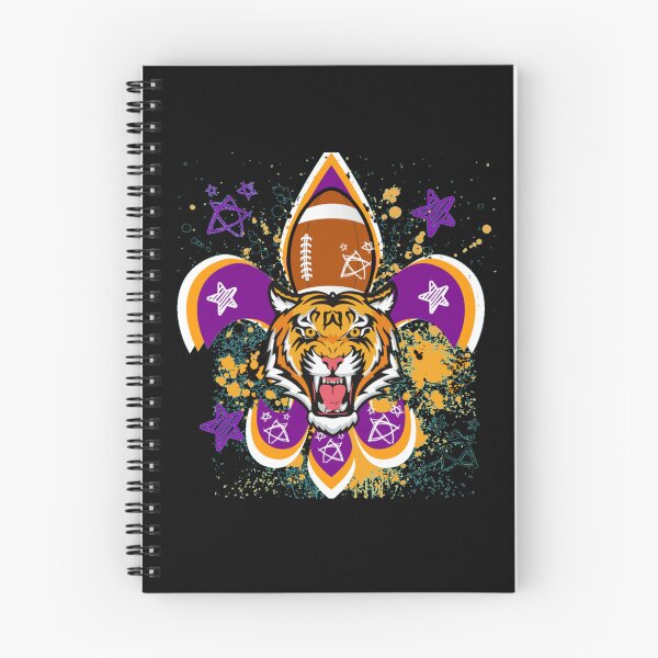 Item preview, Roaring Tiger purple and Gold Football Fleur d lis designed and sold by artbyomega.