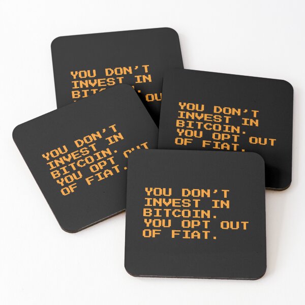 Item preview, Opt Out of Fiat – Bitcoin Quote Design for Crypto Maximalists designed and sold by CyberRex.