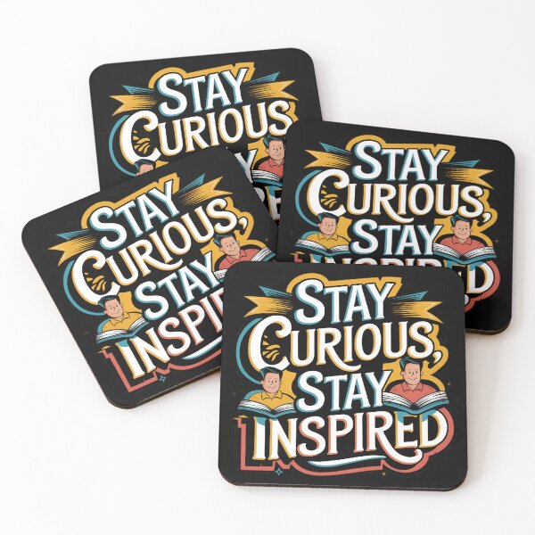 Item preview, Stay Curious, Stay Inspired – Motivation & Growth Mindset designed and sold by robyclub.