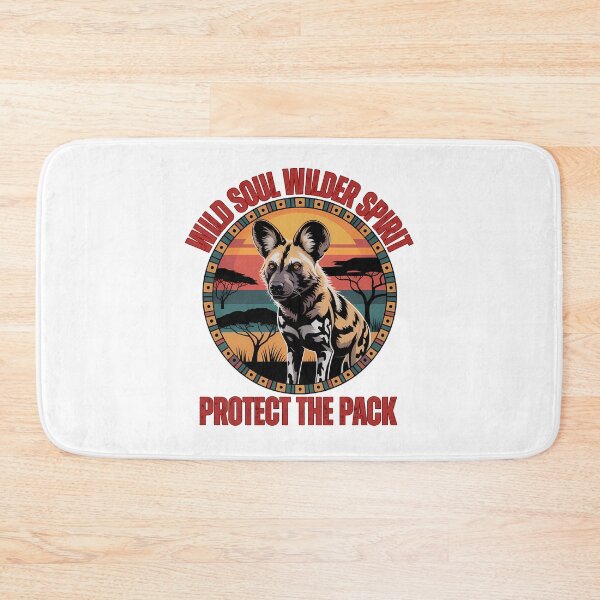 Item preview, Protect the Pack: African Wild Dog Sunset Conservation Art designed and sold by elynne9.