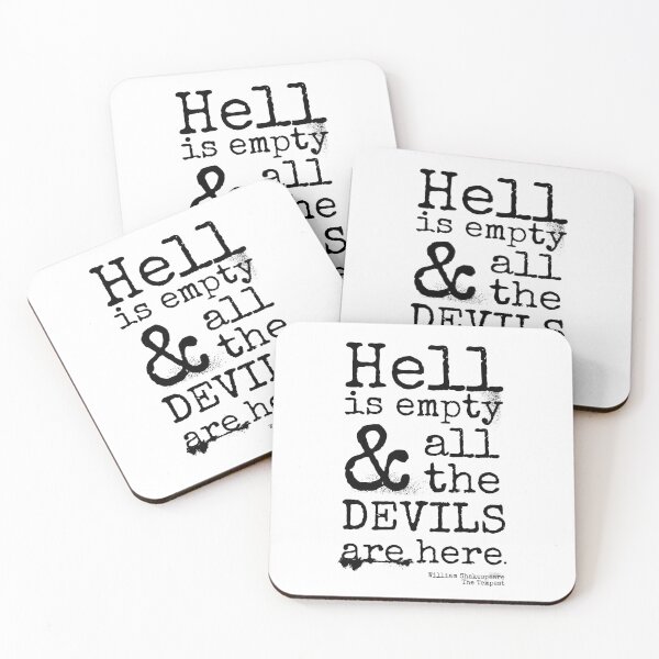 Item preview, Shakespeare Quote, The Tempest, Devils Are Here  designed and sold by brodyquixote.