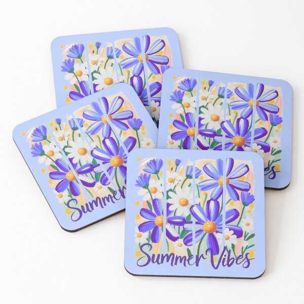 Item preview, Summer Vibes Purple and White Watercolor Floral designed and sold by Lovemountain.