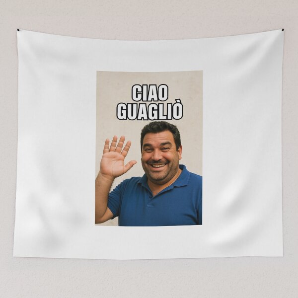 Item preview, Hello Guaglio - Bold Italian Greeting Art designed and sold by MyGrandmaSaid.