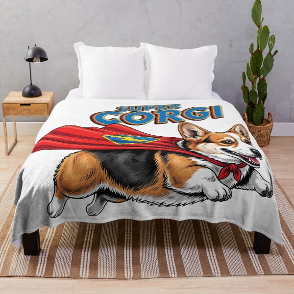 Item preview, Super Corgi Flying Superhero Dog designed and sold by zoughlal.