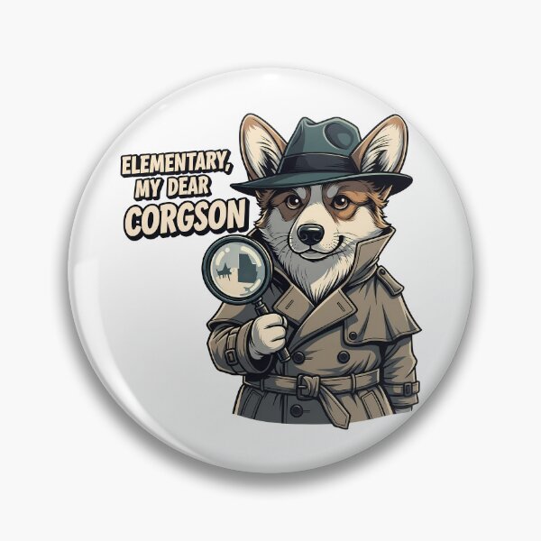Item preview, Elementary My Dear Corgson Detective Dog designed and sold by zoughlal.