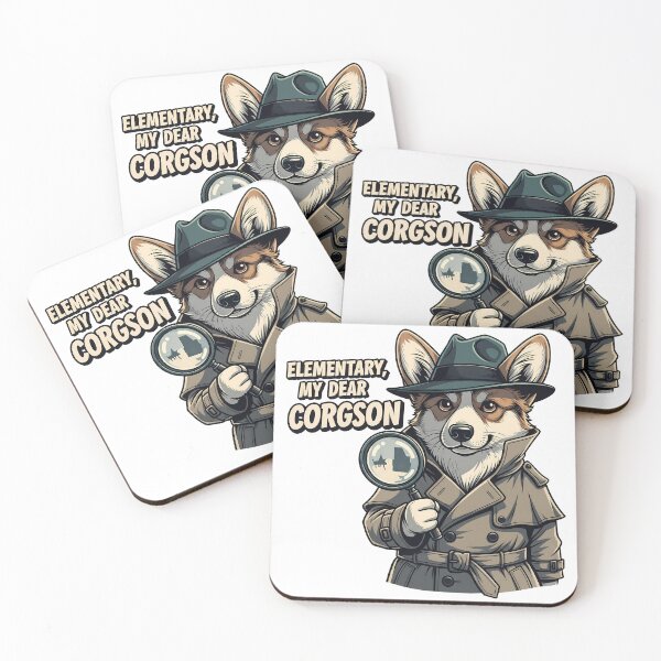Item preview, Elementary My Dear Corgson Detective Dog designed and sold by zoughlal.