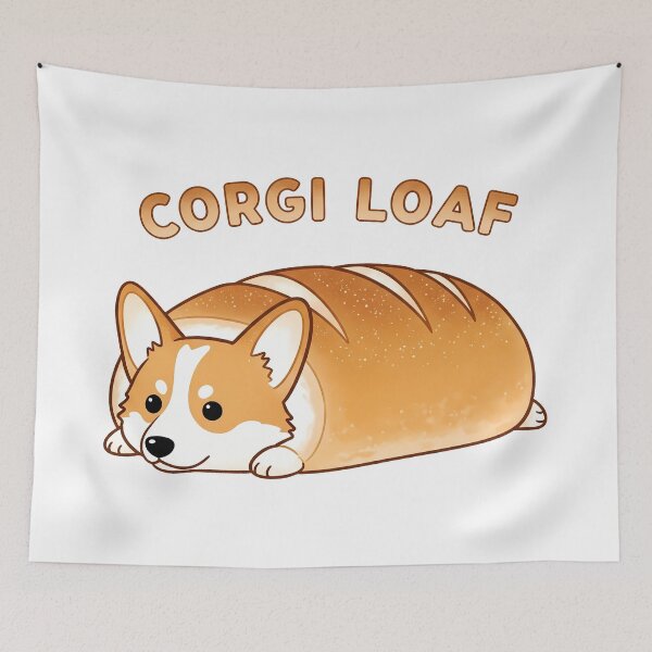 Item preview, Corgi Loaf Bread Dog Funny Cute designed and sold by zoughlal.