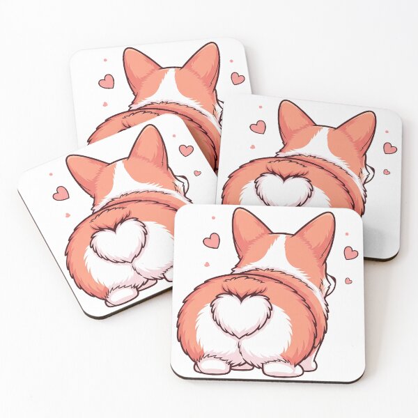 Item preview, Heart Tail Corgi Butt Love designed and sold by zoughlal.