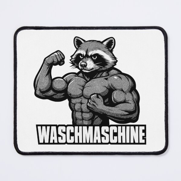 Item preview, Washing machine raccoon fitness funny gym gift designed and sold by Pineapple-Tree.