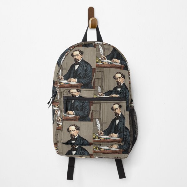 Item preview, Charles Dickens portrait Vintage woodcut style designed and sold by Vintage Designs +.