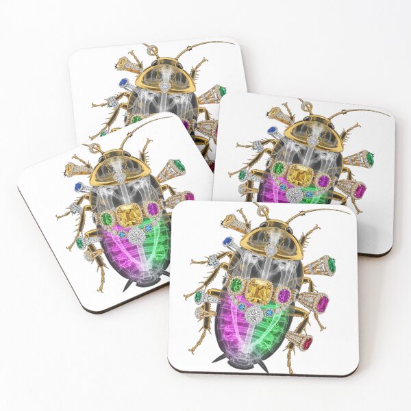 Item preview, Skeleton Cockroach with Diamonds and Jewels designed and sold by MoreGlamour.