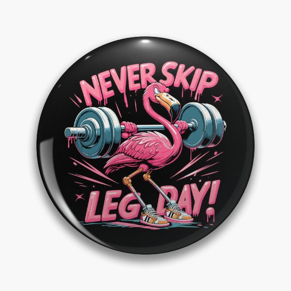 Item preview, Leg Day Flamingo Leg Training Funny Gym Gift designed and sold by Pineapple-Tree.