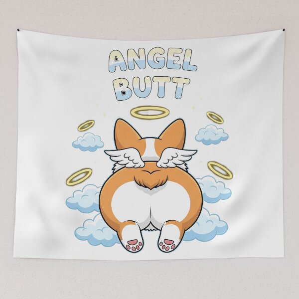 Item preview, Angel Butt Corgi Wings Heavenly designed and sold by zoughlal.