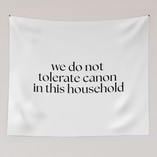 Item preview, we do not tolerate canon print designed and sold by rosavietta.