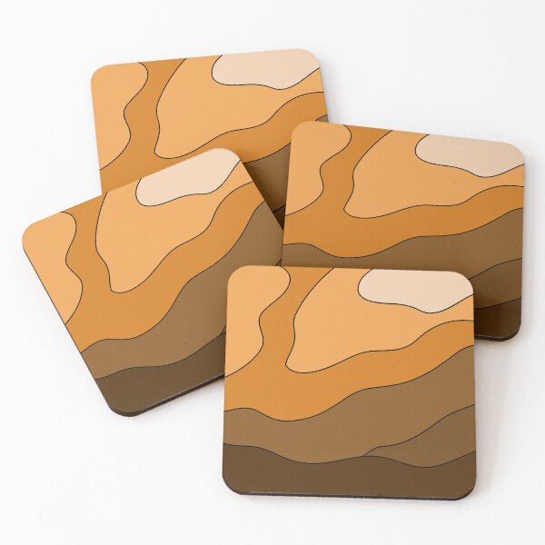 Item preview, Aesthetic orange wave pattern  designed and sold by TAbstractDesign.