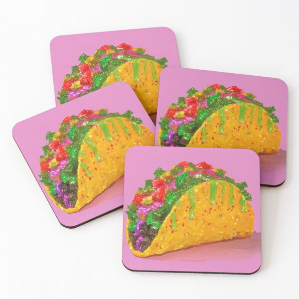 Item preview,  Sprinkle Taco with Bright Gummy Slime Toppings designed and sold by bubblegoth.