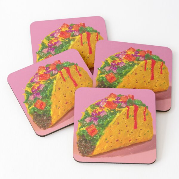 Item preview, Glossy Gummy Taco with Dripping Salsa designed and sold by bubblegoth.