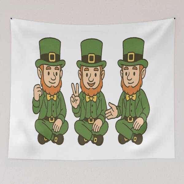 Item preview, Three leprechauns rock, paper, scissors  designed and sold by JamesDunican.