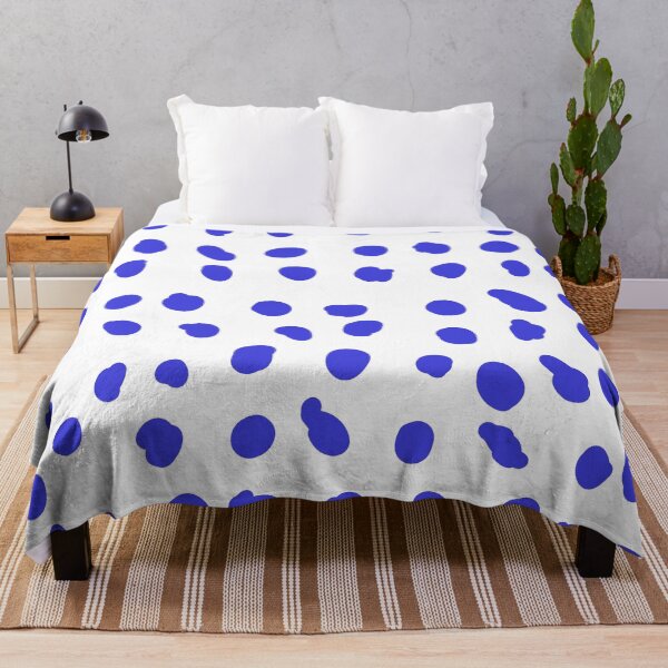 Item preview, White and blue dots designed and sold by TAbstractDesign.