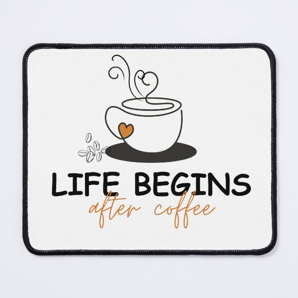 Item preview, Life Begins After Coffee – Minimal Line Art Design designed and sold by ArtsAmaze.