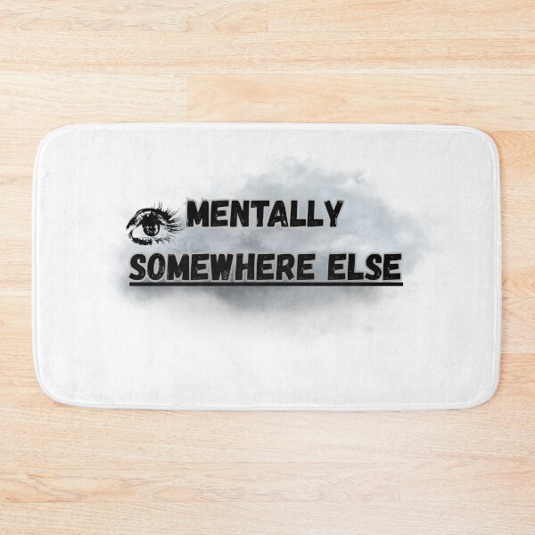 Item preview, Mentally SomeWhere Else - Aesthetic Minimalist Sticker for Dreamers & Overthinkers designed and sold by MoDesignInk48.