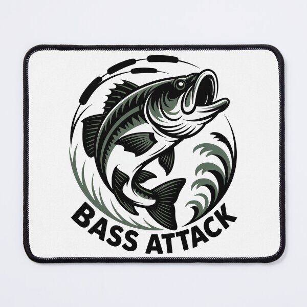 Item preview, Black Bass Attack designed and sold by FusiTink.