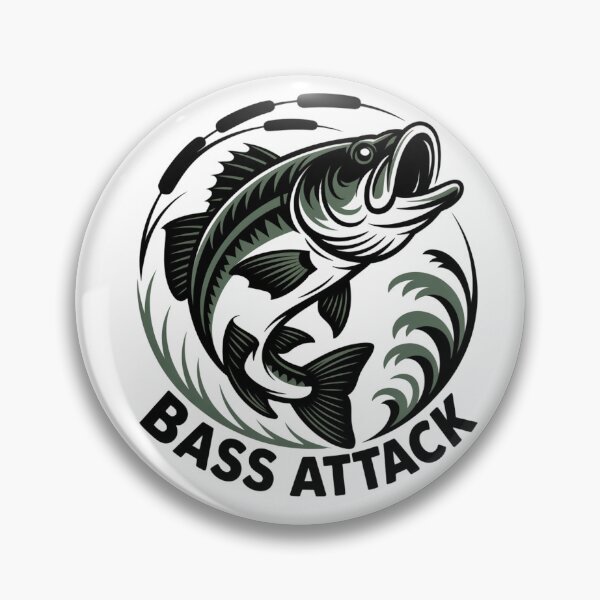 Item preview, Black Bass Attack designed and sold by FusiTink.