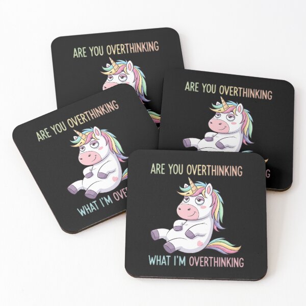 Item preview, Are you overthinking what I'm overthinking? - Chill Unicorn designed and sold by Bowniko^^.