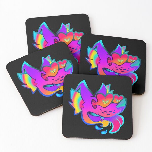 Item preview, Trippy Wolf with Heart Eyes designed and sold by janamatrix.