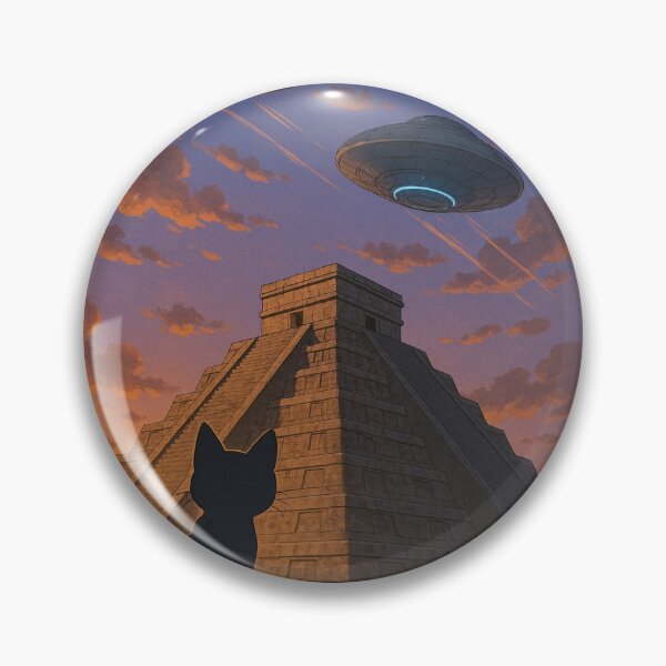 Item preview, mayan pyramid and ufo's designed and sold by Dogandesighn.