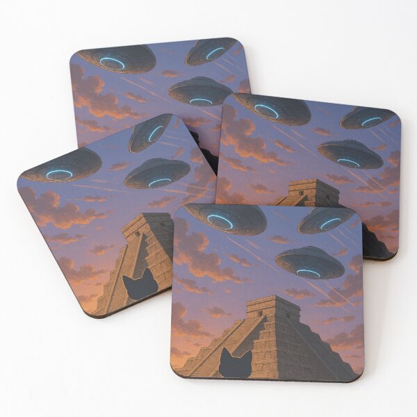 Item preview, mayan pyramid and ufo's designed and sold by Dogandesighn.