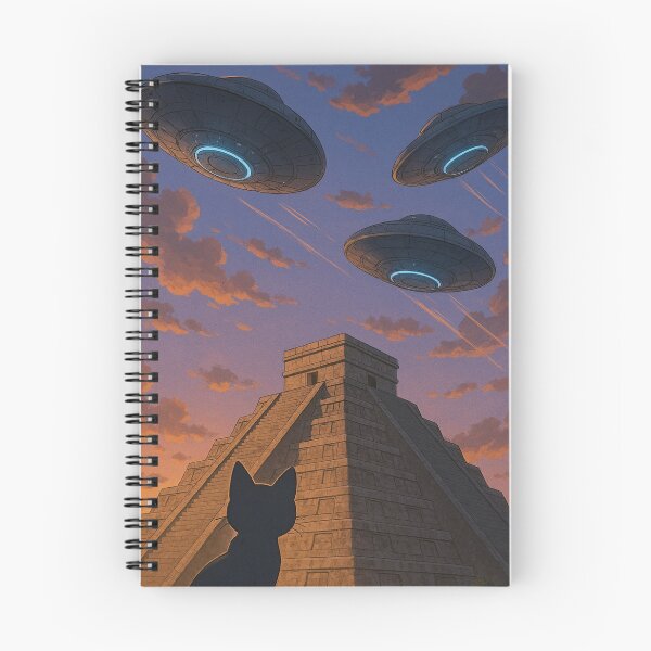 Item preview, mayan pyramid and ufo's designed and sold by Dogandesighn.