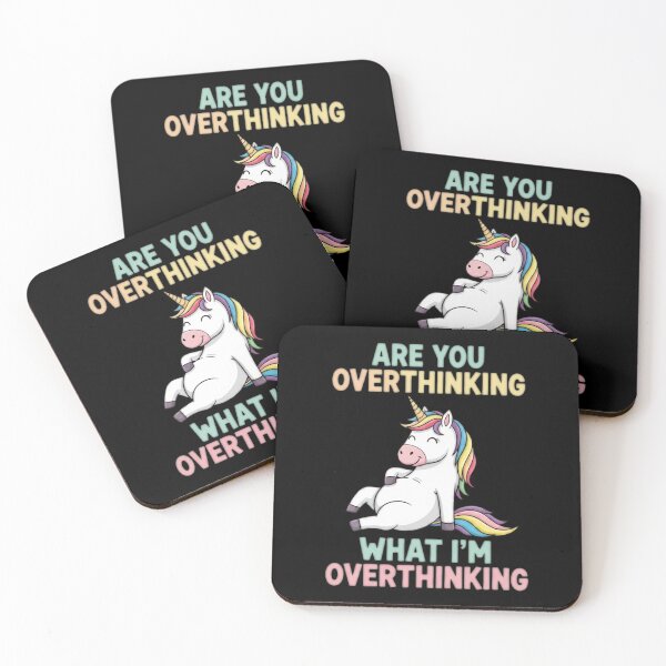 Item preview, Are you overthinking what I'm overthinking? - Lazy Unicorn designed and sold by Bowniko^^.