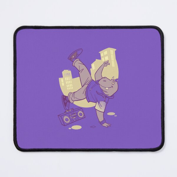 Item preview, Hippopotamus dancing breakdancing designed and sold by MrArtist Shop.