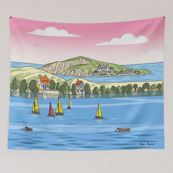 Item preview,  sailing at Bantham3(watercolour + AI) designed and sold by artsmeow.