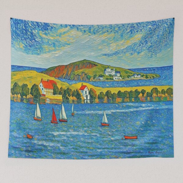 Item preview,  sailing at Bantham3(watercolour + AI) designed and sold by artsmeow.