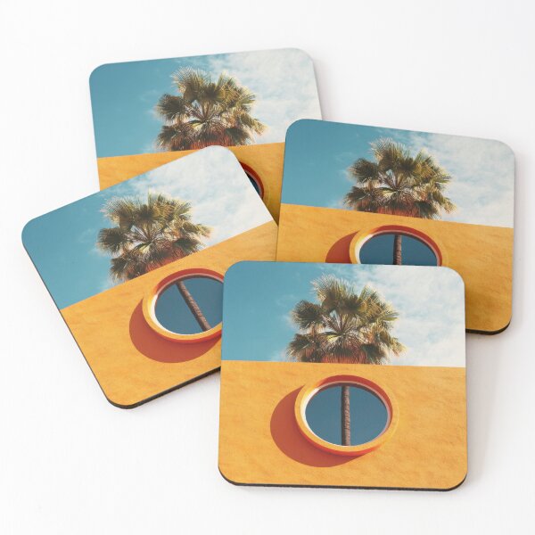 Item preview, Bright orange wall with palm tree designed and sold by anytka.