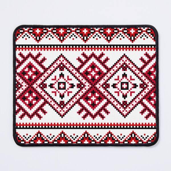 Item preview, Ukrainian Vyshyvanka Embroidery Black Red designed and sold by Ykraina.