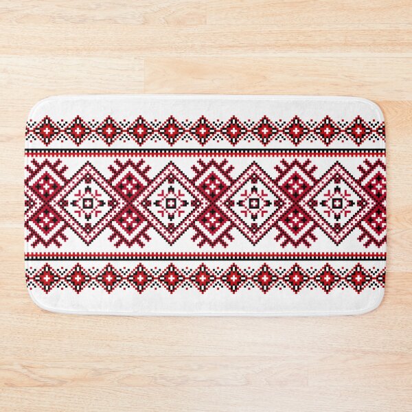 Item preview, Ukrainian Vyshyvanka Embroidery Black Red designed and sold by Ykraina.