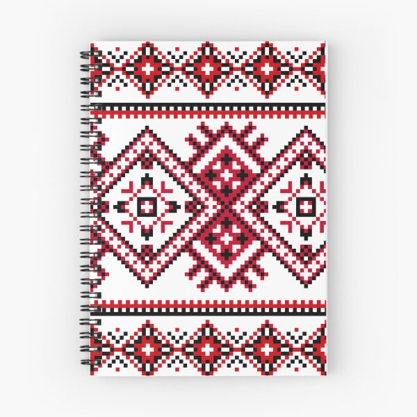 Item preview, Ukrainian Vyshyvanka Embroidery Black Red designed and sold by Ykraina.