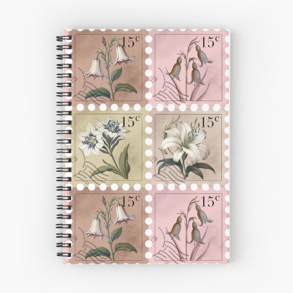 Item preview, Four Vintage Flower Stamps designed and sold by arteena.