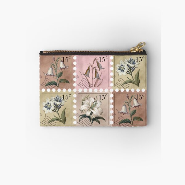 Item preview, Four Vintage Flower Stamps designed and sold by arteena.
