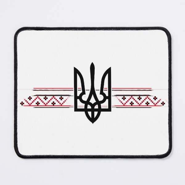 Item preview, Ukrainian Tryzub Trident Vyshyvanka Red Black designed and sold by Ykraina.