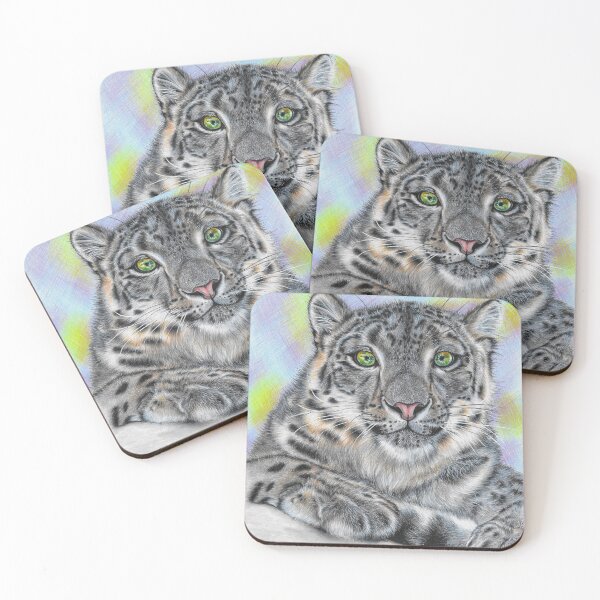 Item preview, Snow Leopard Delicate Background designed and sold by CozyRainRabbit.